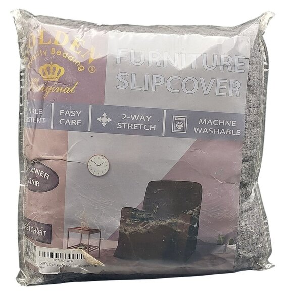 NWT Golden Furniture Slipcover for Recliner Chair Light Grey Easy Care 2-Way Str - Picture 2 of 4